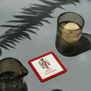 Dessous-de-verre Casse-Noisette Festif Sur Blanc