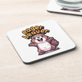 Dessous-de-verre Castor zélé (Côté gauche)