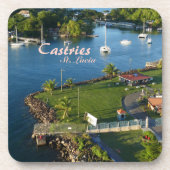 Dessous-de-verre Castries Sainte-Lucie Caraïbes (Devant)