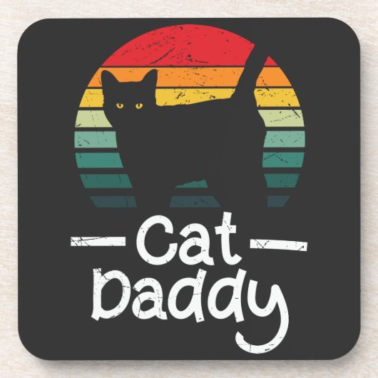 Dessous-de-verre Cat Daddy Beverage Coaster (Devant)