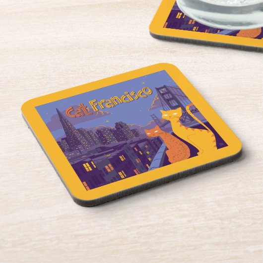 Dessous-de-verre Cat Francisco (Côté gauche)