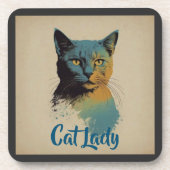 Dessous-de-verre Cat Lady Beverage Coaster (Devant)