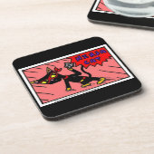 Dessous de verre CAT Mel NINJA - Set 6 (Côté gauche)