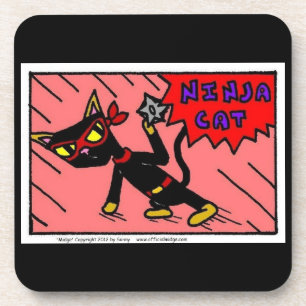 Dessous de verre CAT Mel NINJA - Set 6