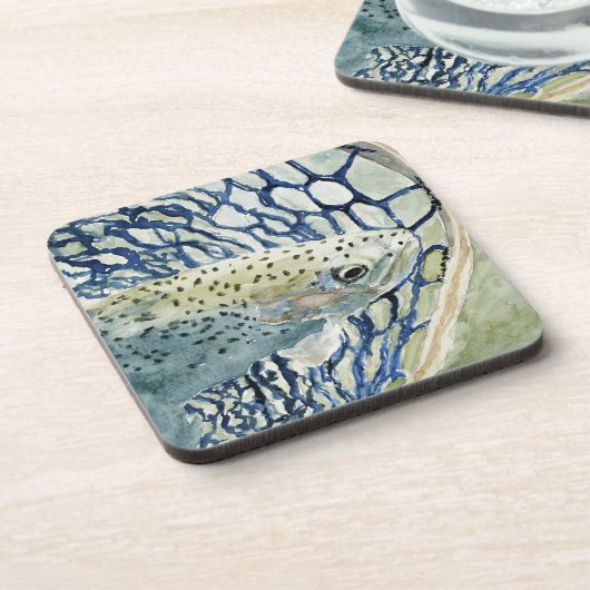 Dessous-de-verre Catch & Release Fishing Designs (Côté gauche)