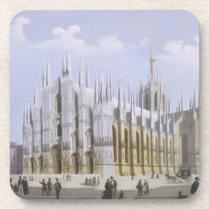 Dessous-de-verre Cathédrale de Milan des 'vues de Milan et de son