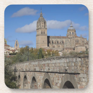 Dessous-de-verre Cathédrales de Salamanque, vues du Puente Romano