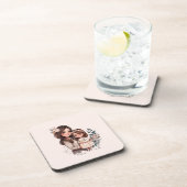 Dessous-de-verre Caution adorable mère et fille (3) (Côté Droit)