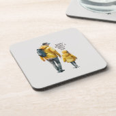 Dessous-de-verre Caution père et fille (3) (Côté gauche)