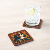 Dessous-de-verre Cavalier King Charles Spaniel CKCS Retro (Côté Droit)