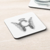 Dessous-de-verre Ce dernier initial de l'alphabet C d'ange s'envole (Côté gauche)