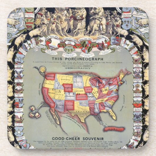 Dessous-de-verre CE PORCINEOGRAPH, c1876 (Devant)