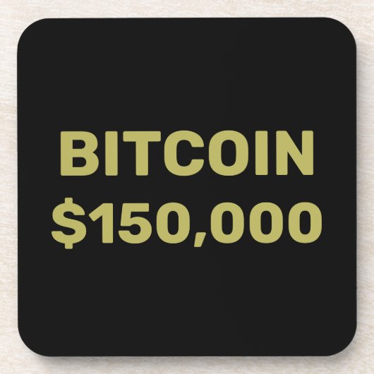 Dessous-de-verre Célébration de Bitcoin à 150000 (Devant)