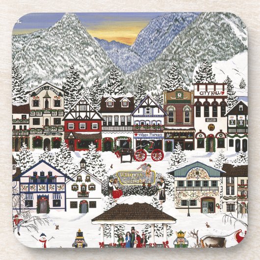 Dessous-de-verre Célébration des vacances à Leavenworth (Devant)