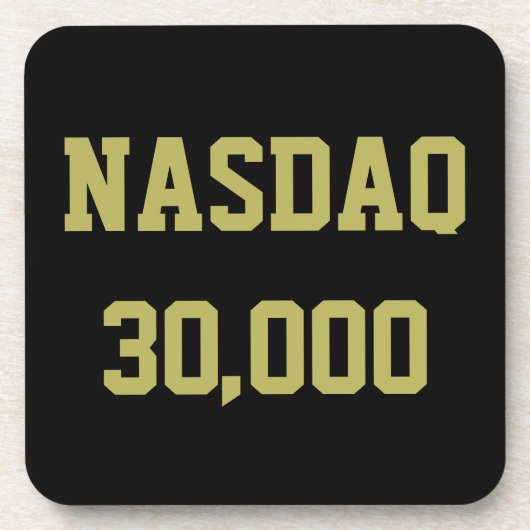 Dessous-de-verre Célébration du NASDAQ 30000 en Bourse (Devant)