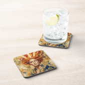 Dessous-de-verre Celtic Fire Goddess Brigid Gold Leaf Fantasy Art (Côté Droit)