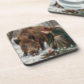 Dessous-de-verre Celtic Goddess & Wild Boar (Côté gauche)