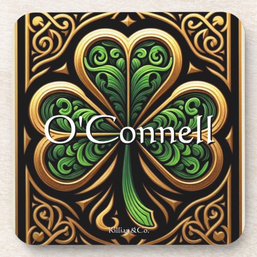 Dessous-de-verre Celtic Shamrock Coaster (Devant)