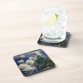 Dessous-de-verre Celtic Swans Moonlit Lake Night Fantasy Art (Côté Droit)