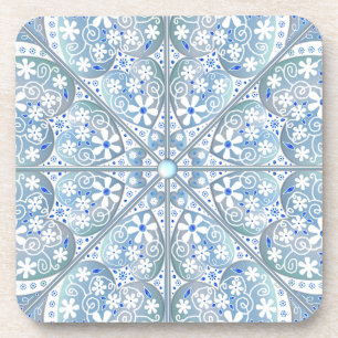 Dessous-de-verre Céramique Lace bleu clair