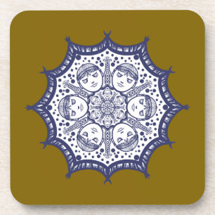 Dessous-de-verre Cercle intérieur d'un carreau de céramique de desi