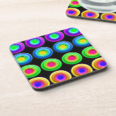 Dessous-de-verre Cercles 3D colorés (Côté gauche)