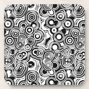 dessous de verre cercles abstraits