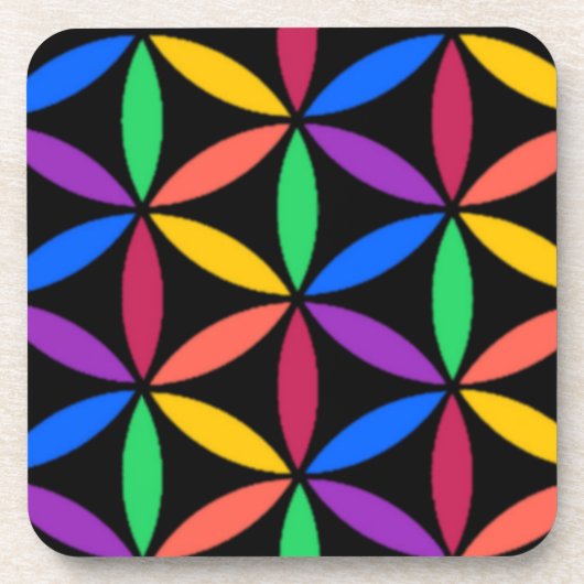 Dessous-de-verre Cercles arc-en-ciel (Devant)