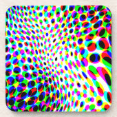 Dessous-de-verre Cercles colorés amusants (Devant)