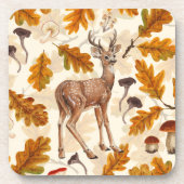 Dessous-de-verre Cerf dans la forêt automnale (Devant)