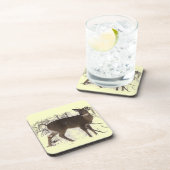 Dessous-de-verre Cerfs communs dans la neige (Côté Droit)