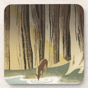 Dessous-de-verre Cerfs communs et courant