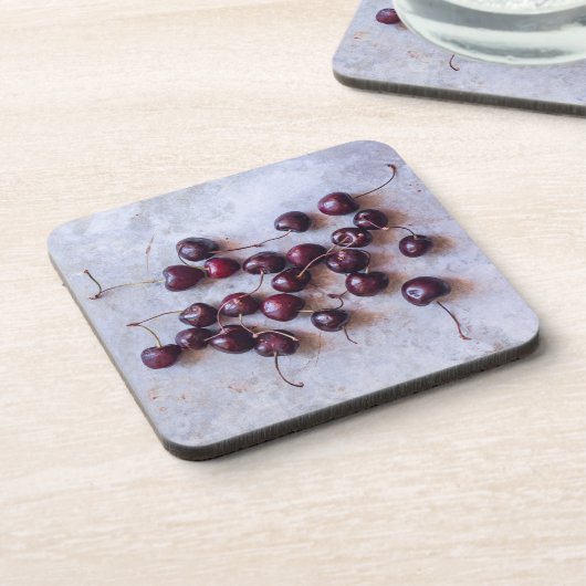 Dessous-de-verre Cerises (Côté gauche)