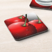 Dessous-de-verre Cerises avec gouttes de ragoût (Côté gauche)