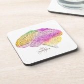 Dessous de verre cerveau psychologie (Côté gauche)