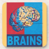 Dessous-de-verre Cerveau Zombie (Devant)