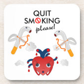 Dessous-de-verre Cessez de fumer s'il vous plaît (Devant)