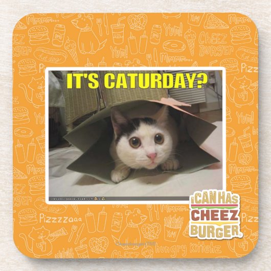 Dessous-de-verre C'est Caturday ? (Devant)