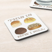 Dessous-de-verre C'est comme ça que je roule Diner Pain Rolls Drôle (Côté gauche)