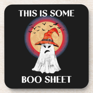 Dessous-de-verre C'est du papier de Boo Halloween Fantôme Drôle