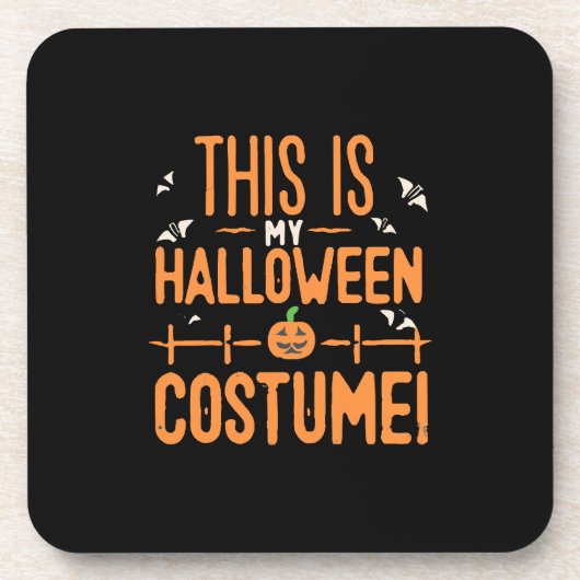 Dessous-de-verre C'est mon costume d'Halloween  (Devant)