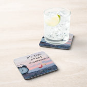 Dessous-de-verre C'est Wine O'Clock Somewhere sur un (Côté Droit)