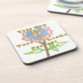 Dessous-de-verre Cette nouvelle année semble parfait floral texte a (Côté gauche)