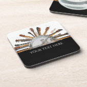 DESSOUS-DE-VERRE CHAÎNES DE GUITARE AU SOLEIL (Côté gauche)