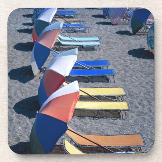 Dessous-de-verre Chaises vides sur la plage (Devant)