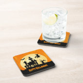 Dessous-de-verre Chambre hantée par clair de lune de Halloween dans (Côté Droit)