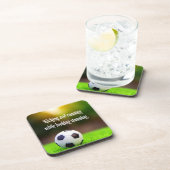 Dessous-de-verre Champ vert inspirant pour motifs de soccer (Côté Droit)