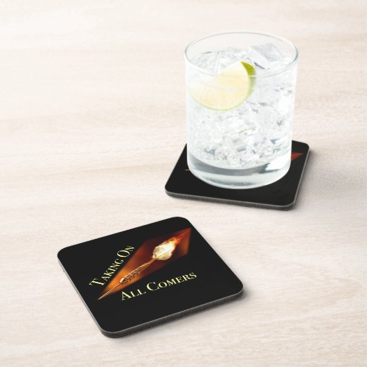 Dessous-de-verre Champion des fléchettes sur tous les arrivants (Côté Droit)