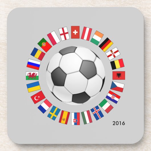 Dessous-de-verre Championnat d'Europe de football 2016 (Devant)