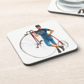 Dessous-de-verre Championnat vintage de vélo (Côté gauche)